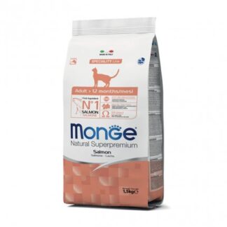 MONGE SUPERPREMIUM GATTO ADULT AL SALMONE DA 1,5 KG