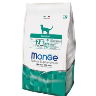 MONGE SUPERPREMIUM GATTO HAIRBALL AL POLLO DA 1,5 KG
