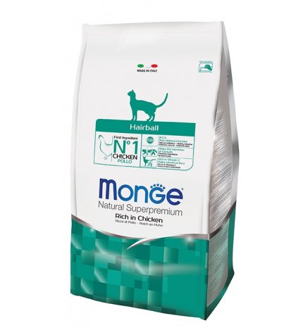 MONGE SUPERPREMIUM GATTO HAIRBALL AL POLLO DA 400 GR