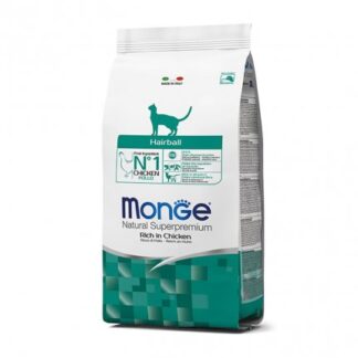 MONGE SUPERPREMIUM GATTO HAIRBALL DA 10 KG