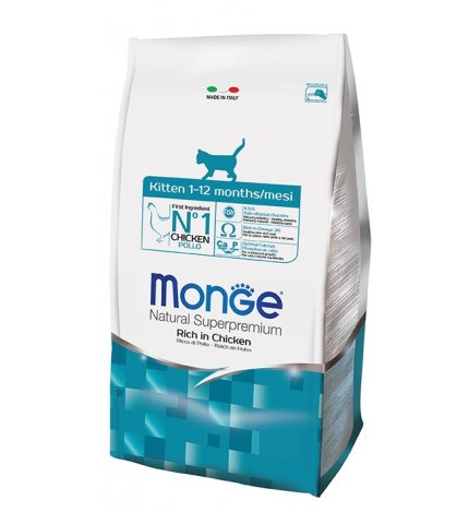 MONGE SUPERPREMIUM GATTO KITTEN AL POLLO DA 1,5 KG
