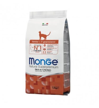 MONGE SUPERPREMIUM GATTO SENIOR DA 1,5 KG