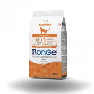 MONGE SUPERPREMIUM GATTO STERILISED ALL' ANATRA DA 1,5 KG