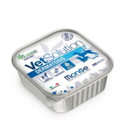 MONGE VETSOLUTION CANE GRAIN FREE VETERINARY DIET DERMATOSIS DA 150 GR IN VASCHETTA