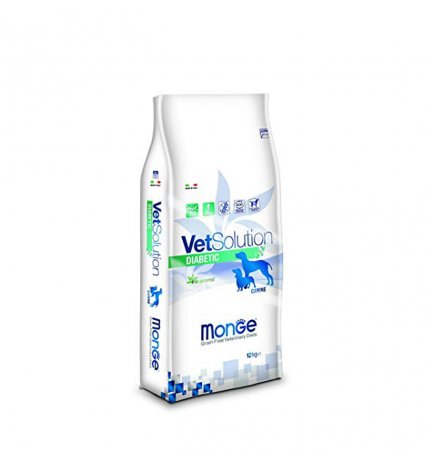 MONGE VETSOLUTION CANE GRAIN FREE VETERINARY DIET DIABETIC DA 12 KG