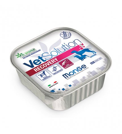 MONGE VETSOLUTION CANE GRAIN FREE VETERINARY DIET RECOVERY DA 150 GR IN VASCHETTA