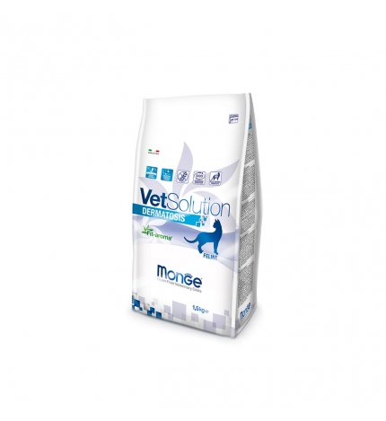 MONGE VETSOLUTION GATTO GRAIN FREE VETERINARY DIET DERMATOSIS DA 1,5 KG