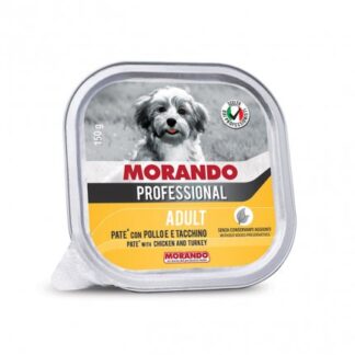 MORANDO MIGLIOR CANE PROFESSIONAL ADULT PATE' CON POLLO E TACCHINO DA 150 GR