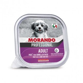MORANDO MIGLIOR CANE PROFESSIONAL AGNELLO E RISO DA 150 GR IN VASCHETTA