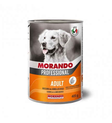 MORANDO MIGLIOR CANE PROFESSIONAL BOCCONI CON AGNELLO E RISO DA 405 GR IN LATTINA