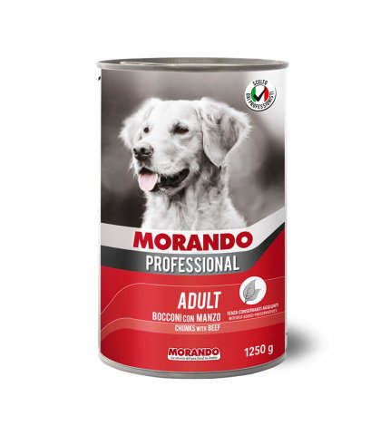 MORANDO MIGLIOR CANE PROFESSIONAL BOCCONI CON MANZO DA 1250 GR IN LATTINA