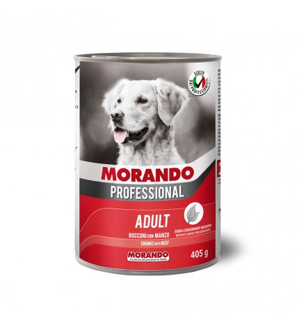 MORANDO MIGLIOR CANE PROFESSIONAL BOCCONI CON MANZO DA 405 GR IN LATTINA