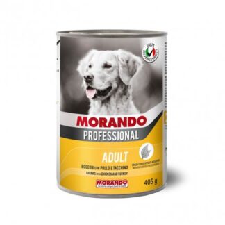 MORANDO MIGLIOR CANE PROFESSIONAL BOCCONI CON POLLO E TACCHINO DA 405 GR IN LATTINA