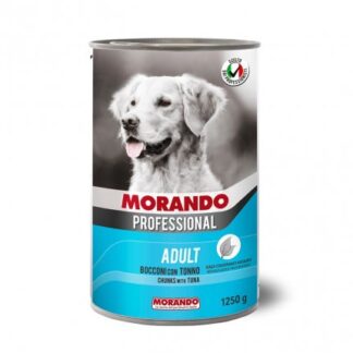 MORANDO MIGLIOR CANE PROFESSIONAL BOCCONI CON TONNO DA 1250 GR IN LATTINA