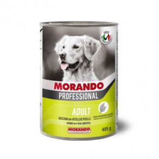 MORANDO MIGLIOR CANE PROFESSIONAL BOCCONI CON VITELLO E PISELLI DA 405 GR