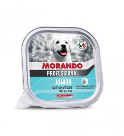 MORANDO MIGLIOR CANE PROFESSIONAL JUNIOR VITELLO DA 150 GR IN VASCHETTA