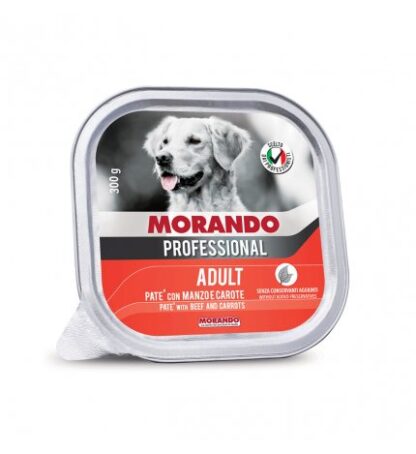MORANDO MIGLIOR CANE PROFESSIONAL MANZO E CAROTE DA 300 GR IN VASCHETTA