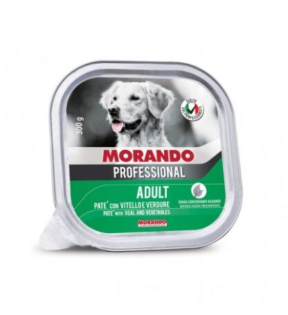 MORANDO MIGLIOR CANE PROFESSIONAL PATE' CON VITELLO E VERDURE DA 300 GR IN VASCHETTA