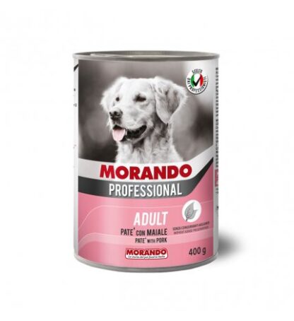 MORANDO MIGLIOR CANE PROFESSIONAL PATE' MAIALE DA 400 GR IN LATTINA
