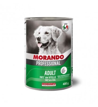 MORANDO MIGLIOR CANE PROFESSIONAL PATE' VITELLO DA 400 GR IN LATTINA