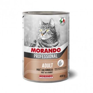 MORANDO MIGLIOR GATTO PROFESSIONAL PATE' CONIGLIO DA 400 GR IN LATTINA