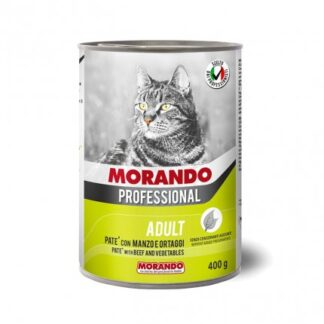 MORANDO MIGLIOR GATTO PROFESSIONAL PATE' MANZO E ORTAGGI DA 400 GR IN LATTINA