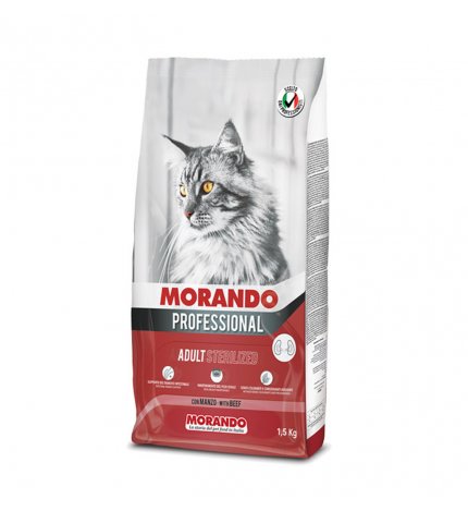 MORANDO MIGLIOR GATTO PROFESSIONAL STERILISED MANZO DA 1,5 KG