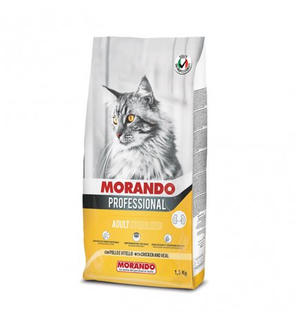 MORANDO MIGLIOR GATTO PROFESSIONAL STERILISED POLLO E VITELLO DA 1,5 KG