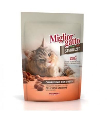 MORANDO MIGLIOR GATTO STERILISED SALMONE DELIZIOSO DA 800 GR