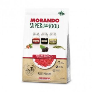 MORANDO SUPER PET FOOD CANE ADULT MEDIUM AL MANZO DA 2,5 KG
