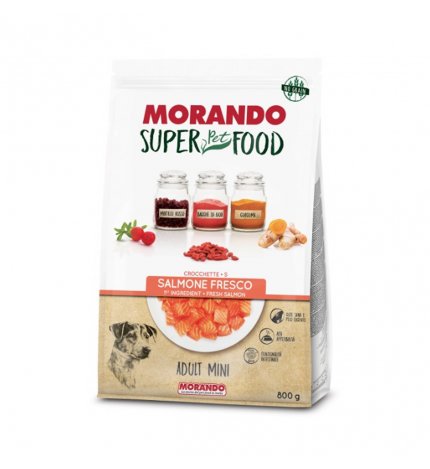 MORANDO SUPER PET FOOD CANE ADULT MINI AL SALMONE DA 800 GR