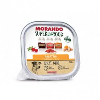 MORANDO SUPER PET FOOD CANE ADULT MINI PATE' ALL'ANATRA DA 150 GR IN VASCHETTA