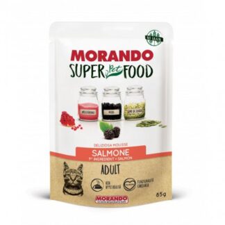 MORANDO SUPER PET FOOD GATTO ADULT MOUSSE AL SALMONE DA 85 GR IN BUSTA