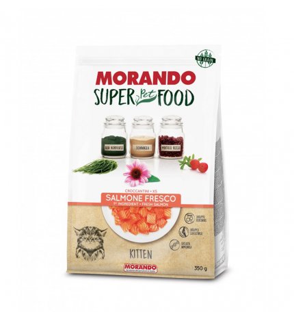 MORANDO SUPER PET FOOD GATTO KITTEN AL SALMONE DA 350 GR