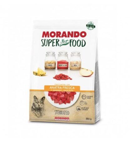 MORANDO SUPER PET FOOD GATTO STERILIZZATO ALL'ANATRA 350 GR