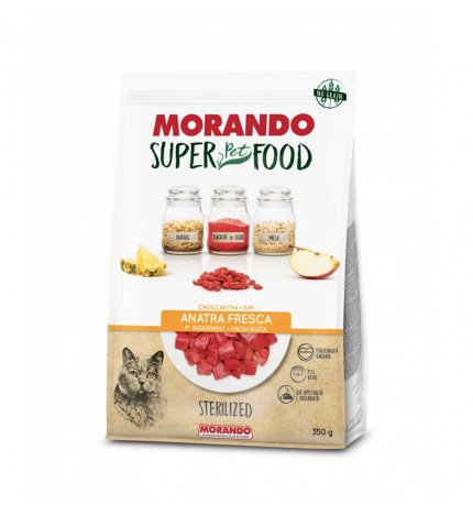 MORANDO SUPER PET FOOD GATTO STERILIZZATO ALL'ANATRA 350 GR