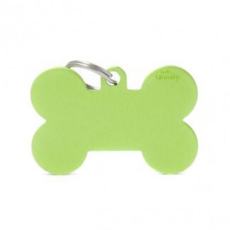 My family cane medaglietta osso xlarge alluminio verde