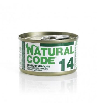Natural code gatto 14 tonno e verdure in acqua di cottura da 85 gr in lattina