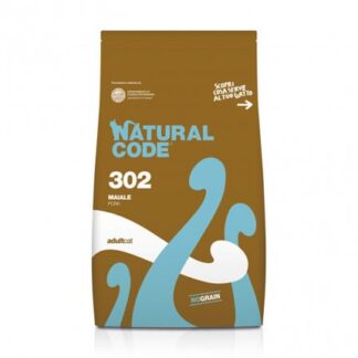 Natural code gatto 302 adult no grain maiale da 300 gr
