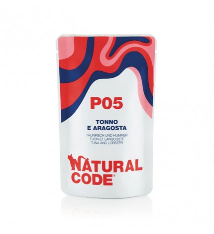 Natural code gatto p05 tonno e aragosta in acqua di cottura da 70 gr in busta