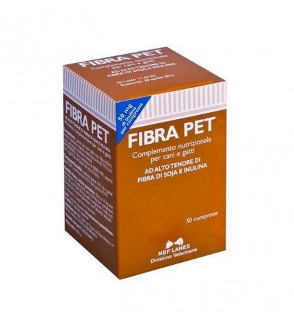 NBF LANES CANE E GATTO FIBRA PET PER FACILITARE LA FUNZIONALITA' INTESTINALE DA 50 TAVOLETTE