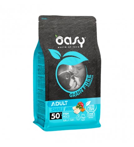 OASY CANE ADULT MINI GRAIN FREE AL PESCE DA 800 GR