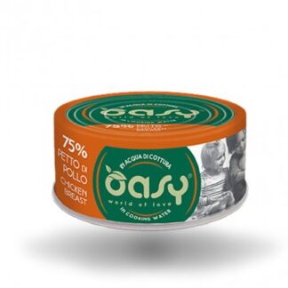 OASY GATTO PETTO DI POLLO DA 70 GR IN LATTINA