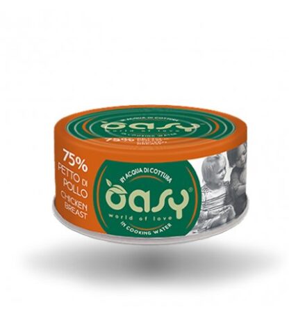 OASY GATTO PETTO DI POLLO DA 70 GR IN LATTINA