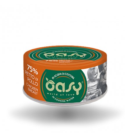 OASY GATTO PETTO DI POLLO DA 70 GR IN LATTINA