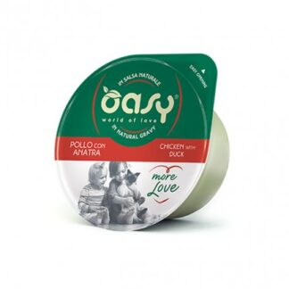 OASY GATTO POLLO CON ANATRA DA 70 GR IN VASCHETTA