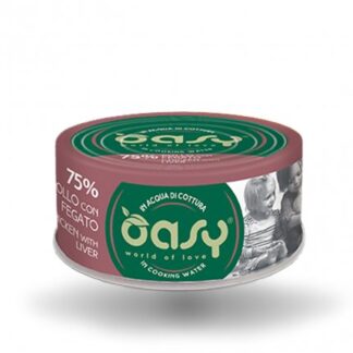 OASY GATTO POLLO CON FEGATO DA 70 GR IN LATTINA