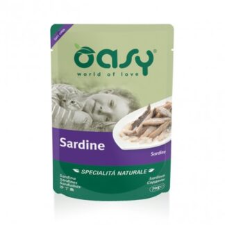 OASY GATTO SARDINE SPECIALITA' NATURALE DA 70 GR IN BUSTINA