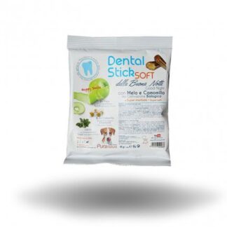 OFFICINALIS SNACK CANE DENTAL STICK SOFT DELLA BUONA NOTTE TAGLIA MINI CON MELA E CAMOMILLA DA 40 GR 7 PEZZI