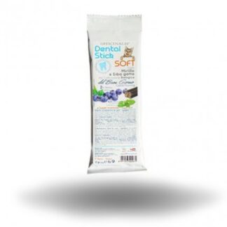 OFFICINALIS SNACK GATTO DENTAL STICK SOFT DEL BUON GIORNO CON ERBA GATTA E MIRTILLO DA 17 GR 7 PEZZI